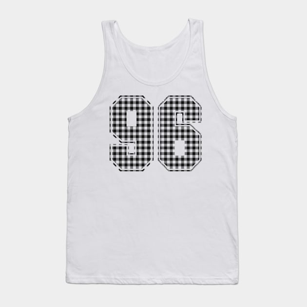 Plaid Number - 96 - Dark Tank Top by tavare